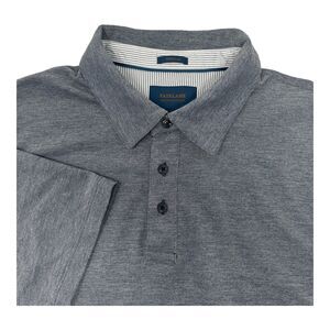 New Fairlane Golf‎ Polo Shirt Men's XL Gray Knit Performance Pique Casual Preppy